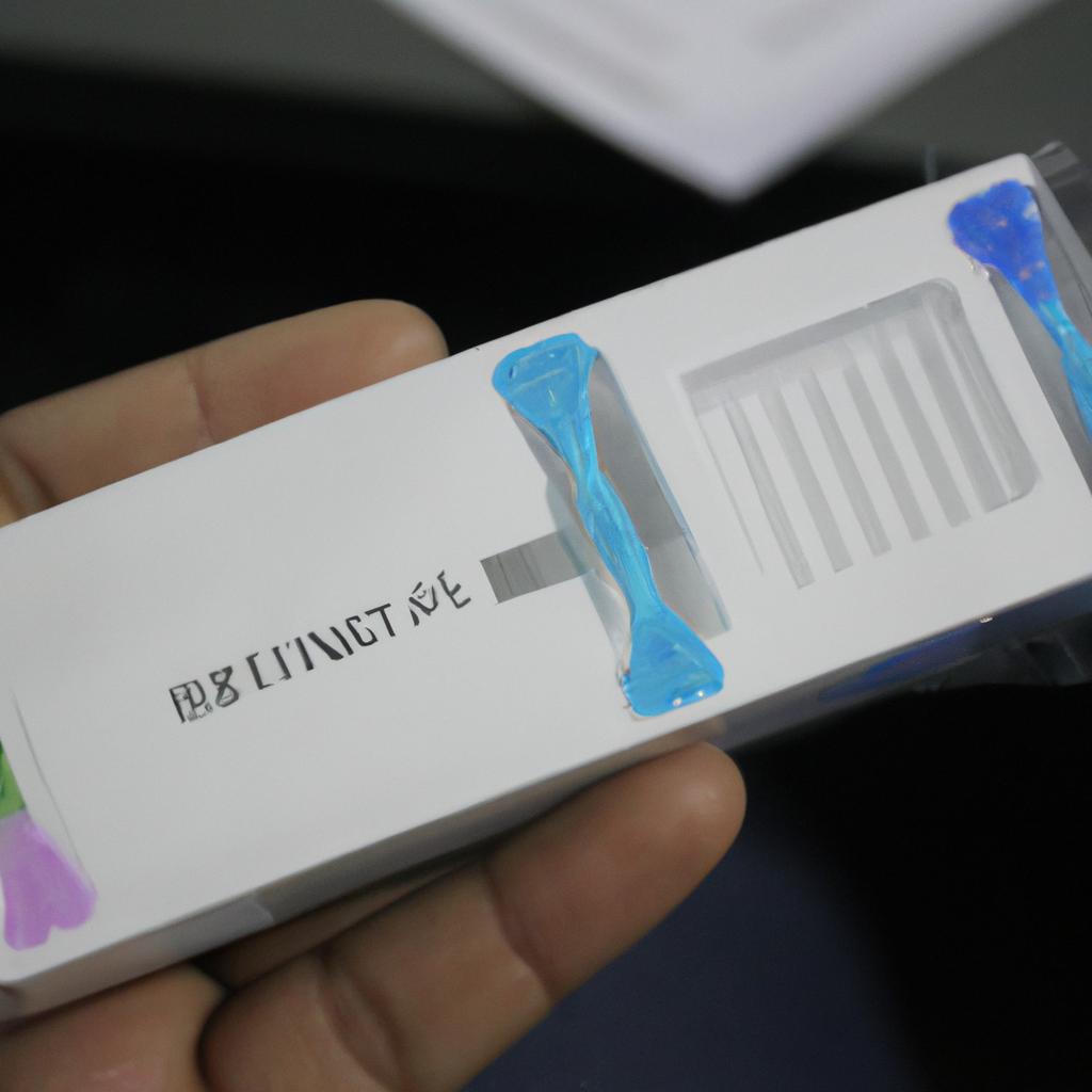 Person holding DNA testing kit